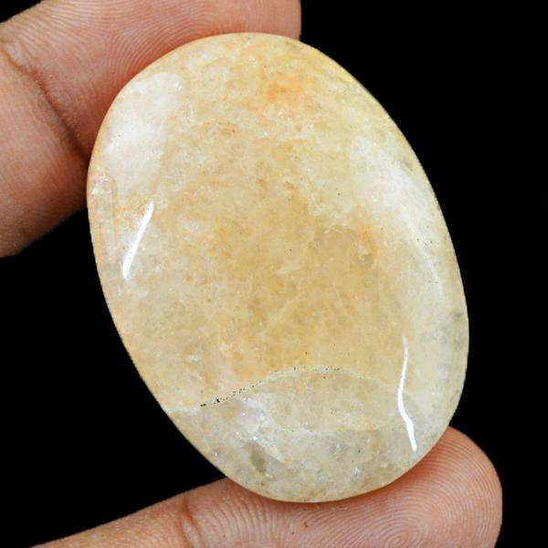 gemsmore:Amazing Orange Aventurine Oval Shape Untreated Loose Gemstone