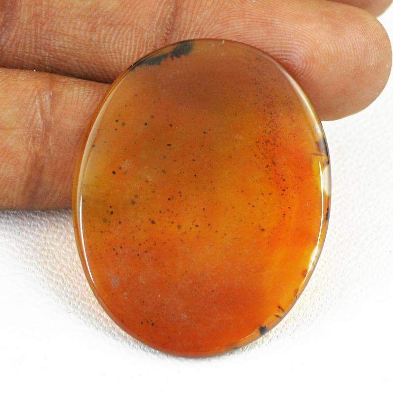 gemsmore:Amazing Orange Onyx Gemstone Natural Oval Shape
