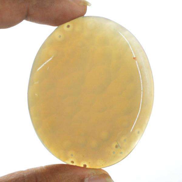 gemsmore:Amazing Oval Shape Agate Untreated Loose Gemstone