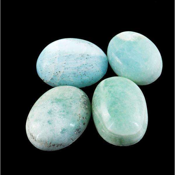 gemsmore:Amazing Oval Shape Amazonite Untreated Loose Gemstone Lot