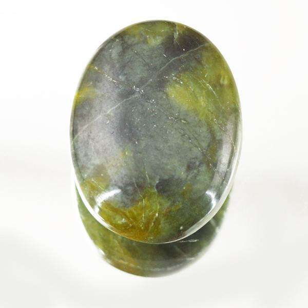 gemsmore:Amazing Oval Shape Forest Green Jasper Untreated Loose Gemstone