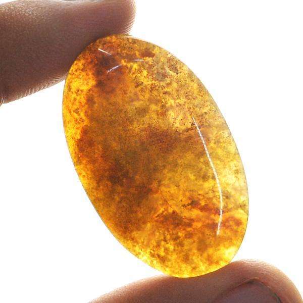 gemsmore:Amazing Oval Shape Multicolor Moss Agate Loose Gemstone