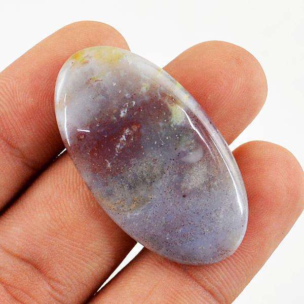 gemsmore:Amazing Oval Shape Multicolor Moss Agate Untreated Loose Gemstone