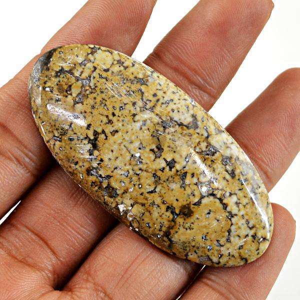 gemsmore:Amazing Oval Shape Ocean Jasper Untreated Loose Gemstone