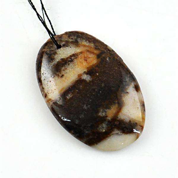 gemsmore:Amazing Oval Shape Outback Jasper Untreated Drilled Gemstone