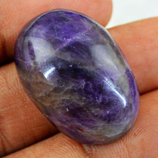gemsmore:Amazing Oval Shape Purple Amethyst Untreated Loose Gemstone