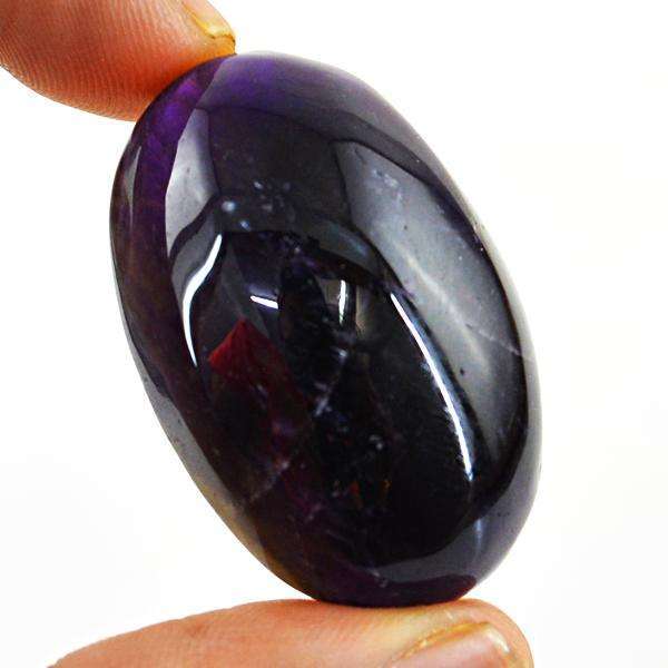 gemsmore:Amazing Oval Shape Purple Amethyst Untreated Loose Gemstone