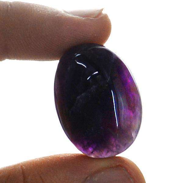 gemsmore:Amazing Oval Shape Purple Amethyst Untreated Loose Gemstone