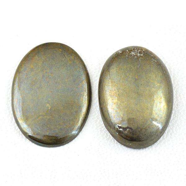 gemsmore:Amazing Oval Shape Pyrite Untreated Loose Gemstone Lot