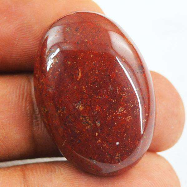 gemsmore:Amazing Oval Shape Red Jasper Untreated Loose Gemstone