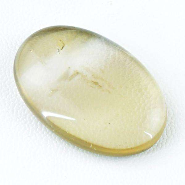 gemsmore:Amazing Oval Shape Smoky Quartz Untreated Loose Gemstone