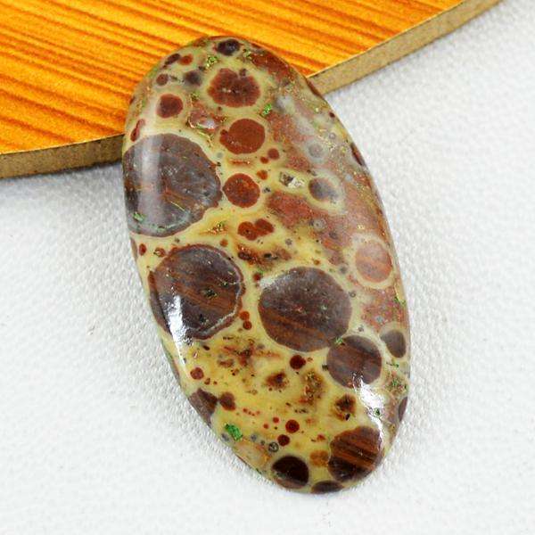 gemsmore:Amazing Oval Shape Snake Skin Jasper Untreated Loose Gemstone
