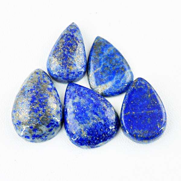 gemsmore:Amazing Pear Shape Blue Lapis Lazuli Untreated Loose Gemstone Lot