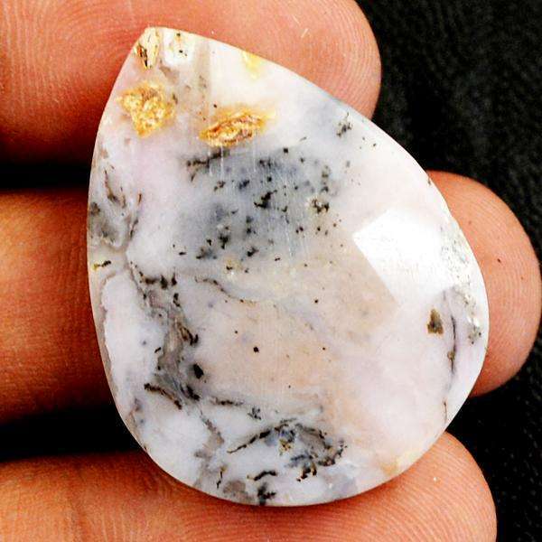 gemsmore:Amazing Pear Shape Faceted Pink Australian Opal Untreated Loose Gemstone