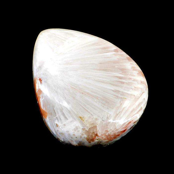 gemsmore:Amazing Pear Shape Flower Agate Untreated Loose Gemstone