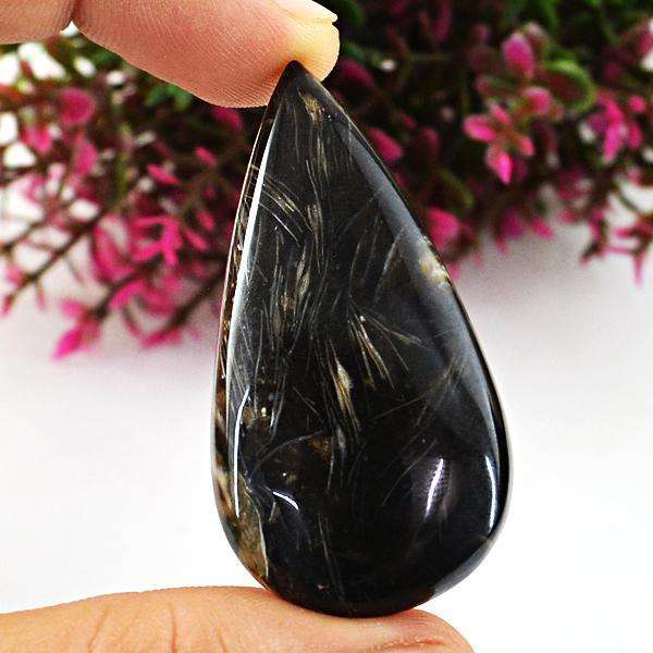 gemsmore:Amazing Pear Shape Flower Agate Untreated Loose Gemstone