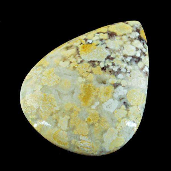 gemsmore:Amazing Pear Shape Ocean Jasper Untreated Loose Gemstone
