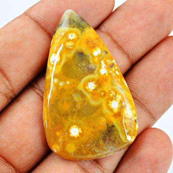 gemsmore:Amazing Pear Shape Ocean Jasper Untreated Loose Gemstone