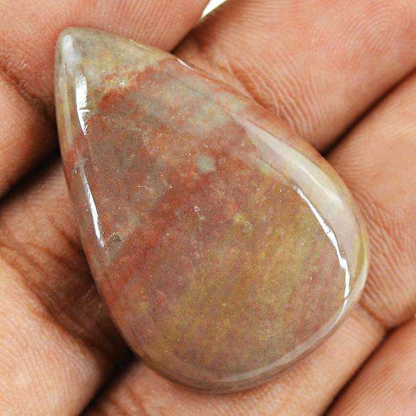 gemsmore:Amazing Pear Shape Polygram Jasper Untreated Loose Gemstone