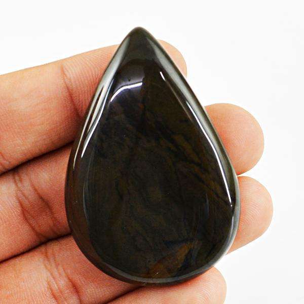 gemsmore:Amazing Pear Shape Polygram Jasper Untreated Loose Gemstone