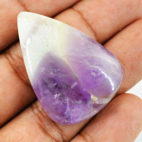 gemsmore:Amazing Pear Shape Purple Amethyst Untreated Loose Gemstone