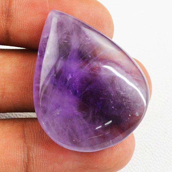 gemsmore:Amazing Pear Shape Purple Amethyst Untreated Loose Gemstone