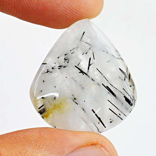 gemsmore:Amazing Pear Shape Rutile Quartz Loose Gemstone