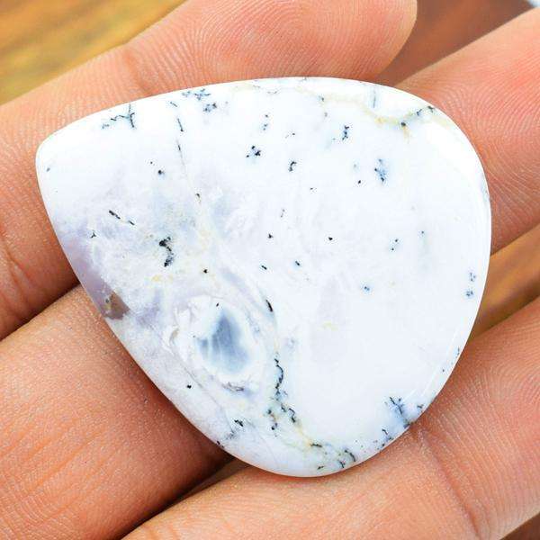 gemsmore:Amazing Pear Shape Untreated Dendrite Opal Loose Gemstone