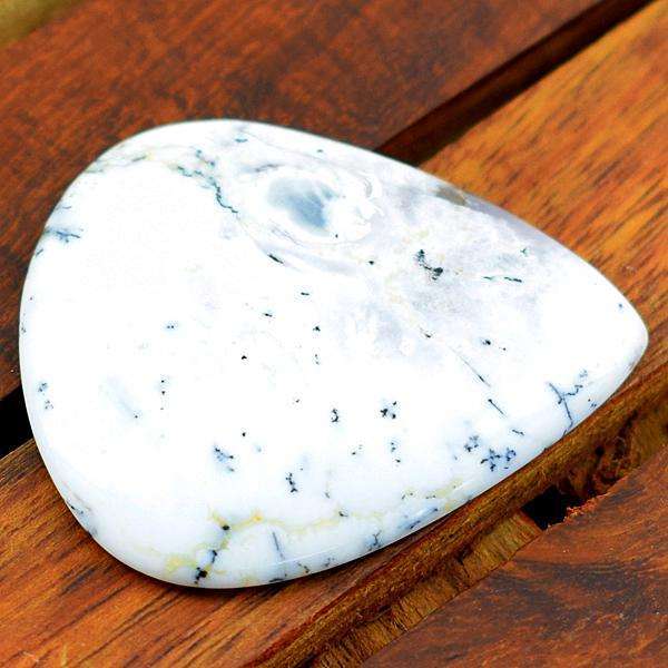 gemsmore:Amazing Pear Shape Untreated Dendrite Opal Loose Gemstone