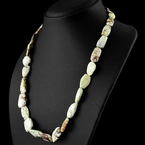 gemsmore:Amazing Picasso Jasper Necklace Natural Untreated Faceted Beads