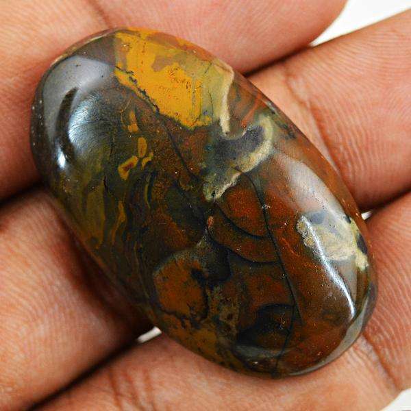 gemsmore:Amazing Picasso Jasper Oval Shape Untreated Loose Gemstone