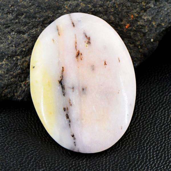 gemsmore:Amazing Pink Australian Opal Oval Shape Untreated Loose Gemstone