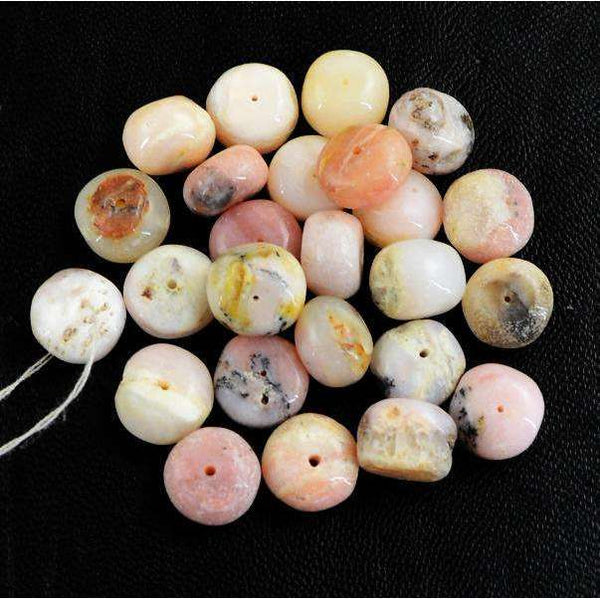 gemsmore:Amazing Pink Australian Opal Round Shape Drilled Beads Lot
