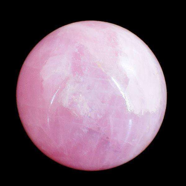 gemsmore:Amazing Pink Rose Quartz Carved Crystal Healing Ball