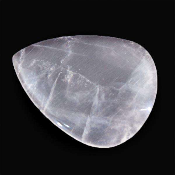 gemsmore:Amazing Pink Rose Quartz Pear Shape Untreated Loose Gemstone