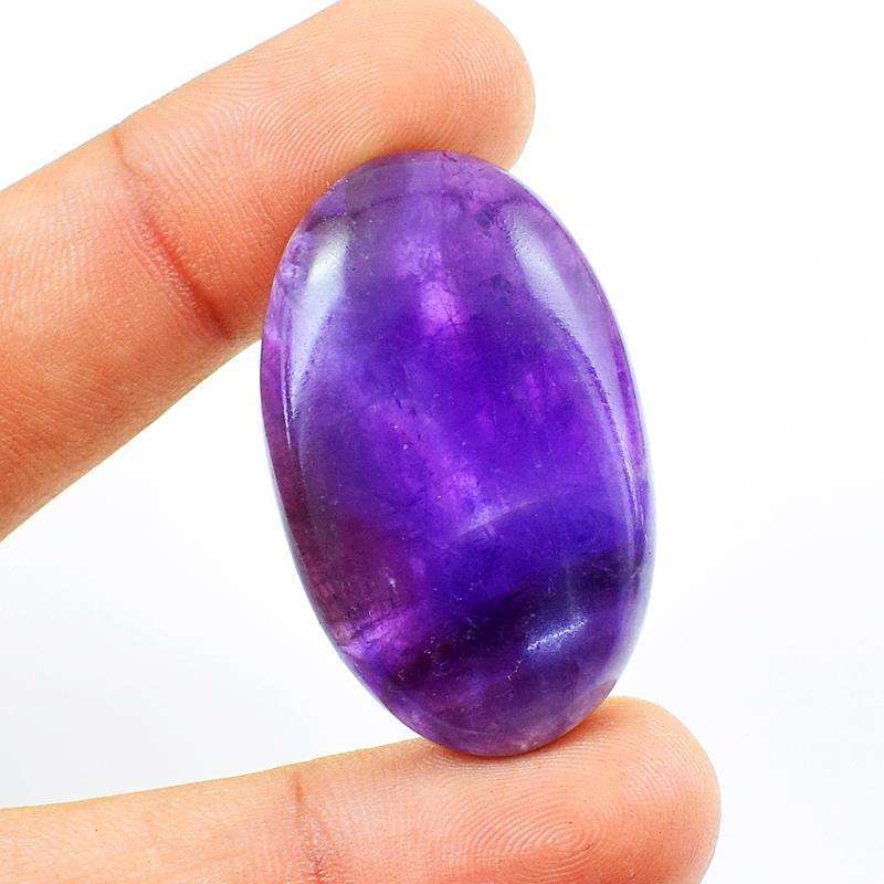 gemsmore:Amazing Purple Amethyst Oval Shape Loose Gemstone