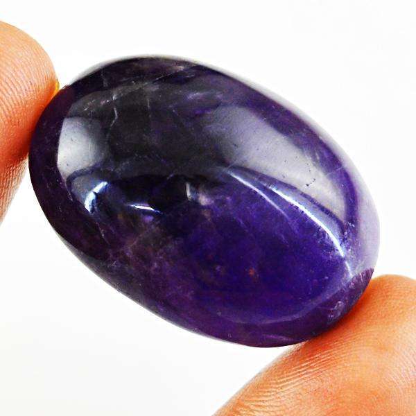 gemsmore:Amazing Purple Amethyst Oval Shape Loose Gemstone