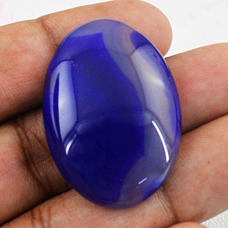 gemsmore:Amazing Purple Onyx Gemstone Natural Oval Shape