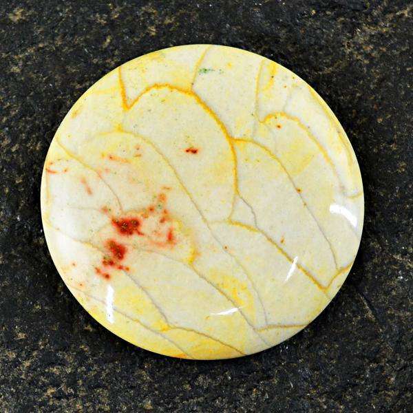 gemsmore:Amazing Round Shape Willow Creek Jasper Untreated Loose Gemstone