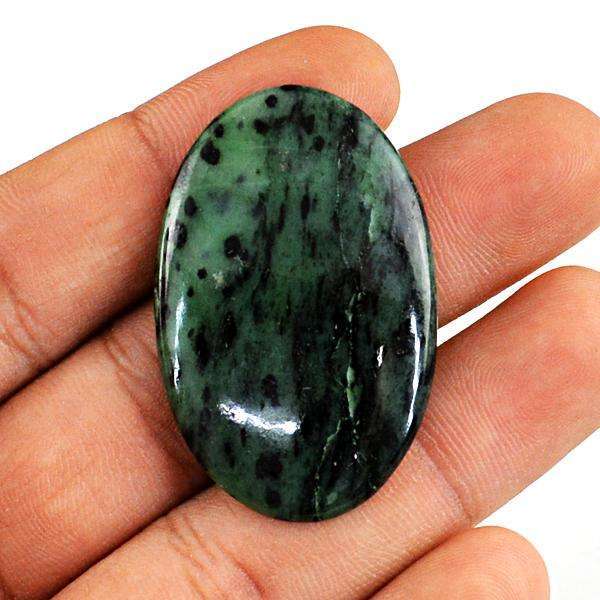 gemsmore:Amazing Ruby Zoisite Oval Shape Untreated Loose Gemstone