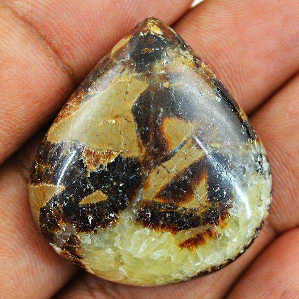 gemsmore:Amazing Septarian Agate Pear Shape  Untreated Loose Gemstone