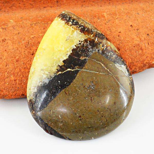 gemsmore:Amazing Septarian Agate Pear Shape Untreated Loose Gemstone