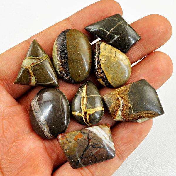 gemsmore:Amazing Septarian Agate Untreated Loose Gemstone Lot