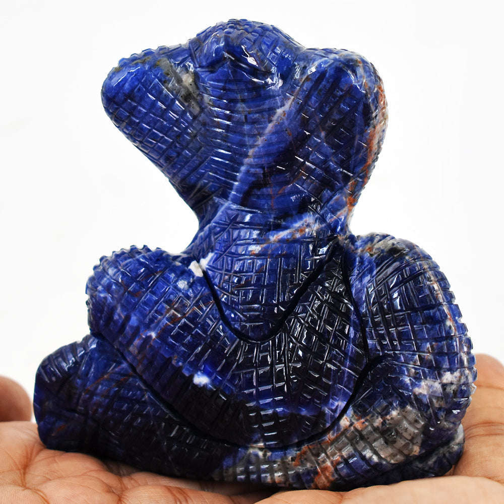 gemsmore:Amazing  Sodalite Hand Carved Genuine Crystal Gemstone Carving  Cobra