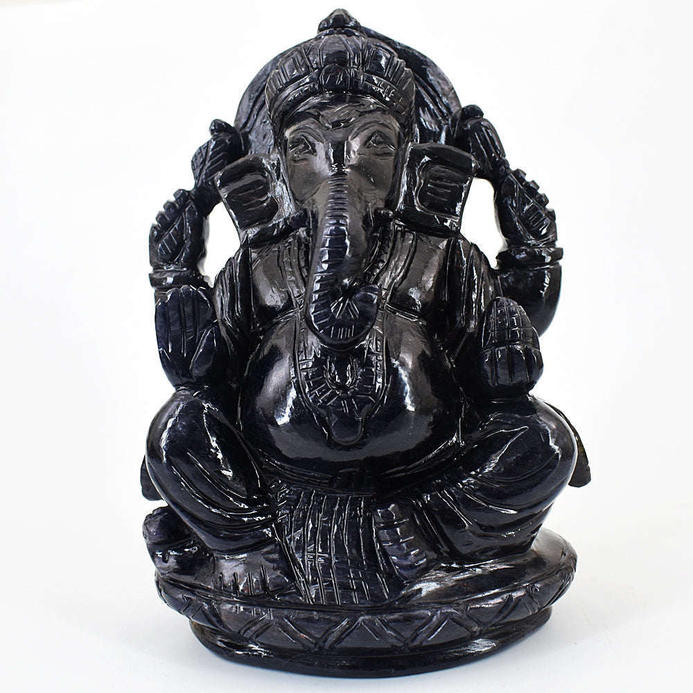 gemsmore:Amazing Spinel Hand Carved Genuine Crystal Gemstone Carving Lord Ganesha