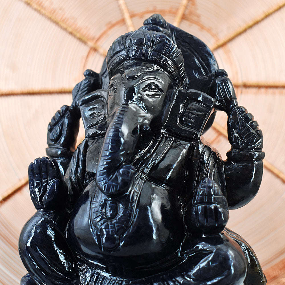 gemsmore:Amazing Spinel Hand Carved Genuine Crystal Gemstone Carving Lord Ganesha