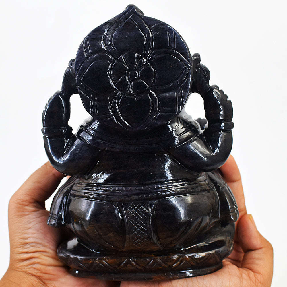 gemsmore:Amazing Spinel Hand Carved Genuine Crystal Gemstone Carving Lord Ganesha