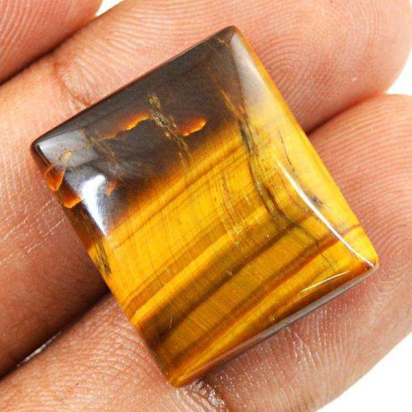 gemsmore:Amazing Tiger Eye Untreated Loose Gemstone