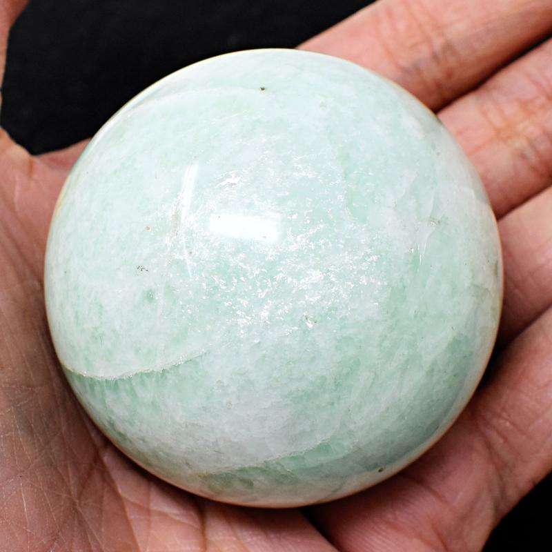 gemsmore:Amazonite Hand Carved Reiki Healing Sphere