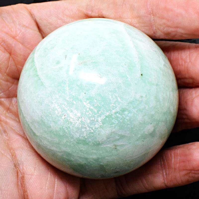 gemsmore:Amazonite Hand Carved Reiki Healing Sphere
